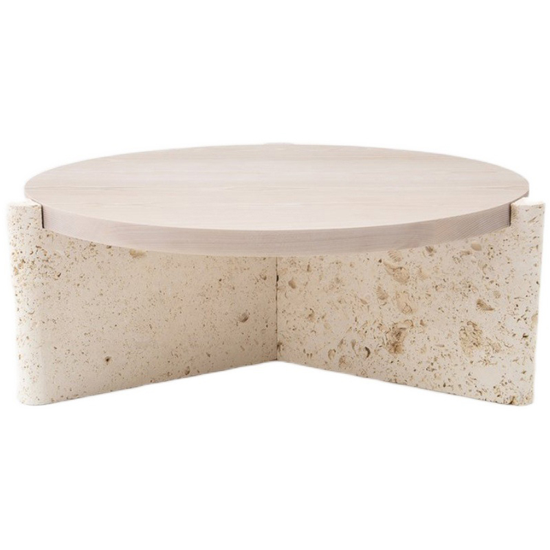 Кофейный стол Isla Travertine Coffee Table Бежевый в Сочи | Loft Concept 