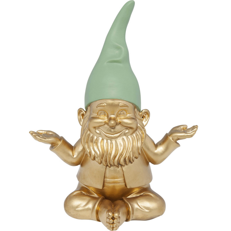 Статуэтка Golden Meditating Gnome Золотой в Сочи | Loft Concept 