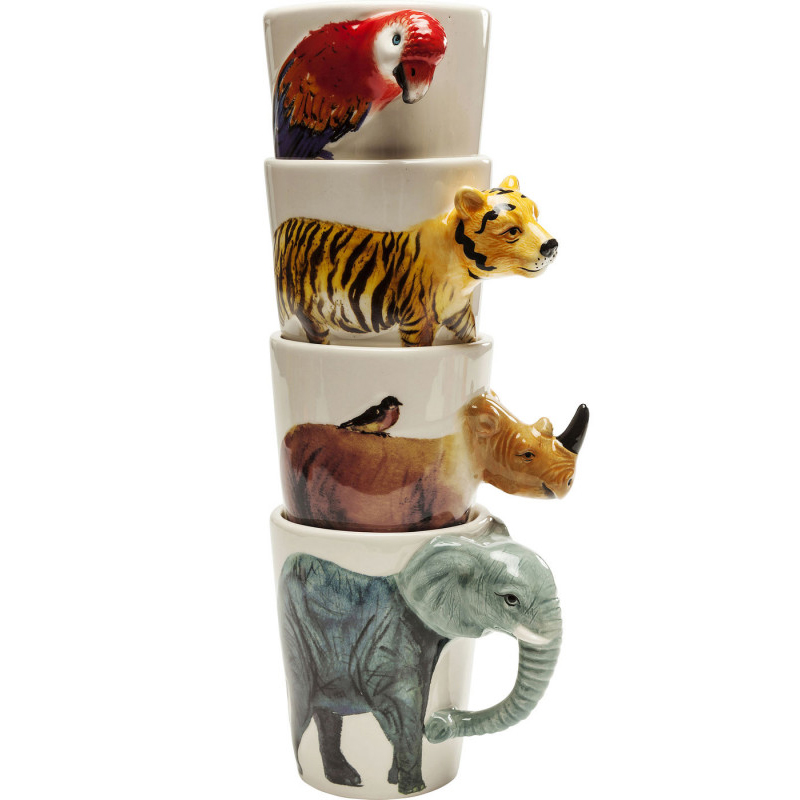 Кружка Tropical Animals mug Мульти в Сочи | Loft Concept 