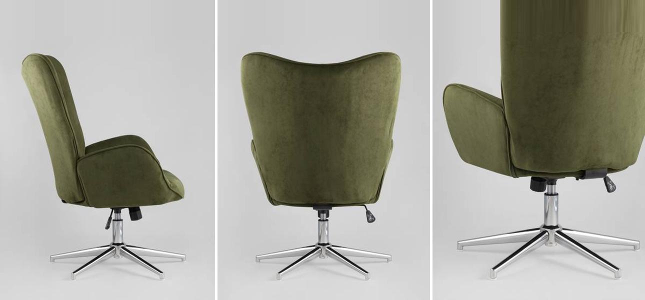 Кресло офисное Bacchus цвет хаки - фото №1