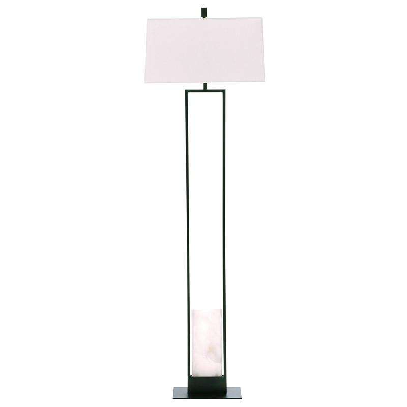 Торшер Arteriors MARKHAM FLOOR LAMP Бронза Белый Черный в Сочи | Loft Concept 