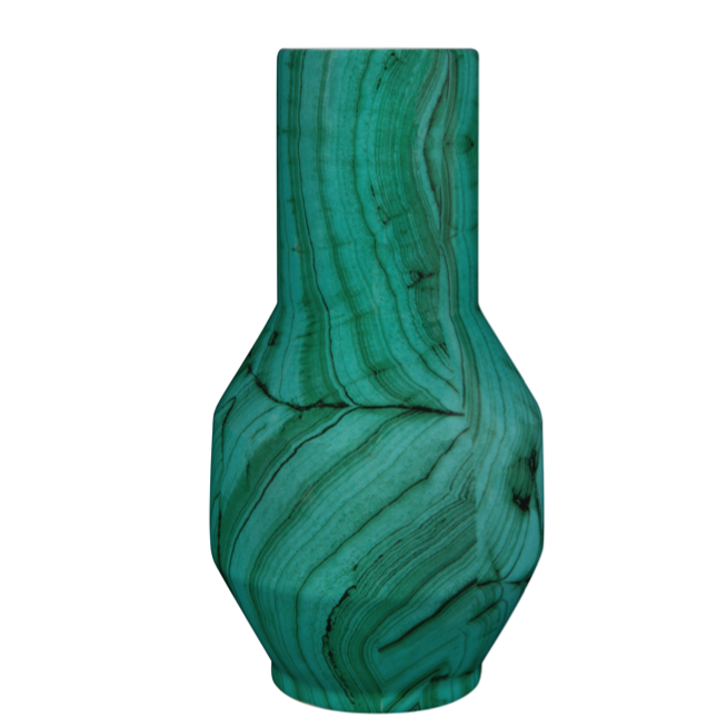 Ваза Malachite Vase rubikon Малахит в Сочи | Loft Concept 