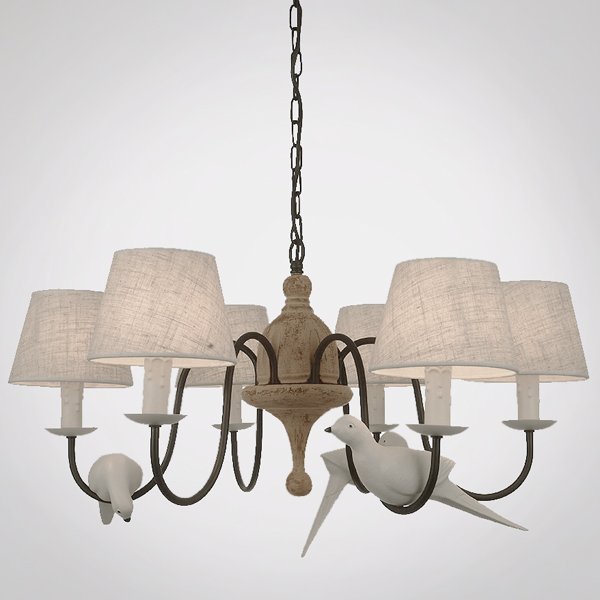 Люстра Norman Bird Chandelier ivory ( слоновая кость ) Люстра Norman Bird Chandelier ivory ( слоновая кость ) в Сочи | Loft Concept