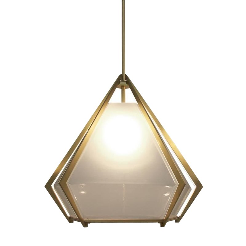 Подвесной светильник Harlow Pendant Lamp white Золотой Белый в Сочи | Loft Concept 