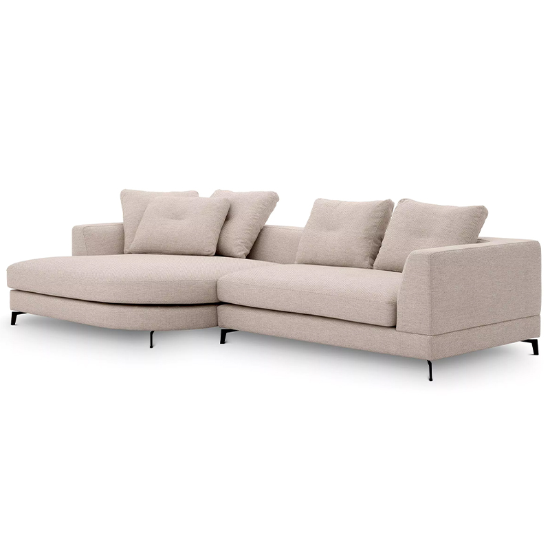 Диван Eichholtz Sofa Moderno S Left Бежевый Черный в Сочи | Loft Concept 