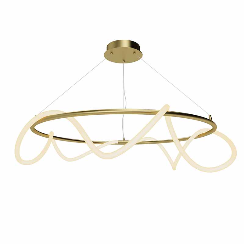 Люстра Luke Lampco Tracer Chandelier Gold 100 Белый матовое золото в Сочи | Loft Concept 