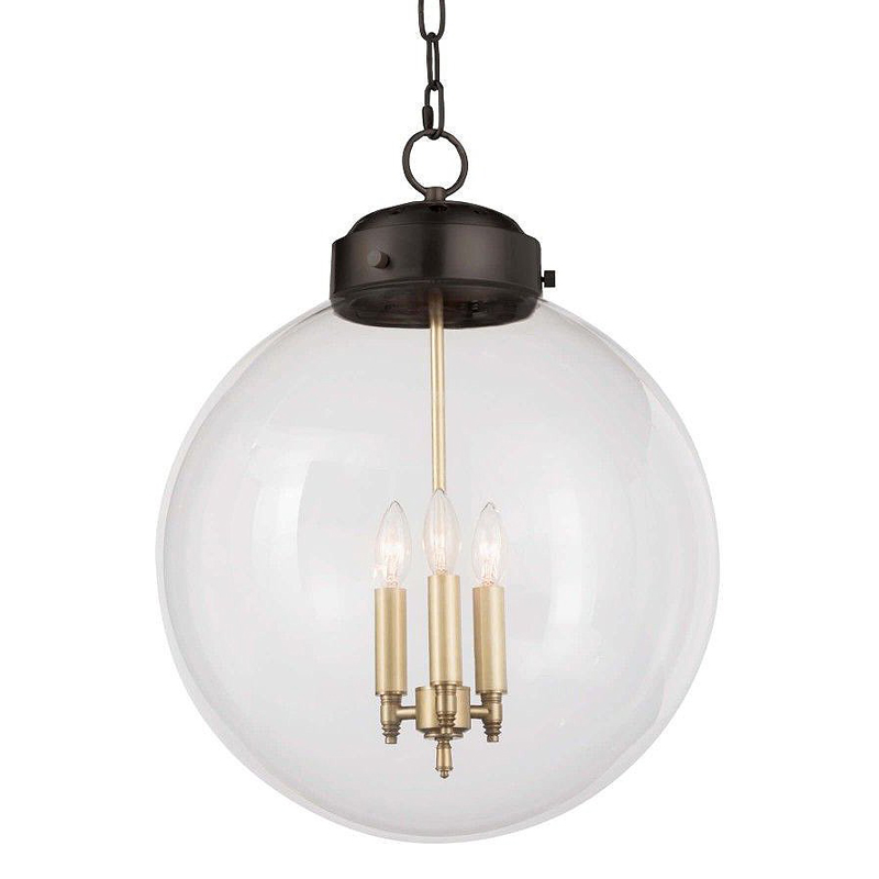 Подвесной светильник Conor Globe Hanging lamp Black Черный Прозрачный (Transparent) в Сочи | Loft Concept 