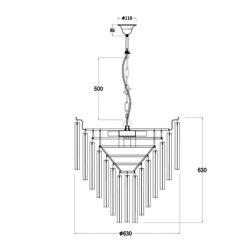 Люстра Eichholtz Chandelier Nova Chrome в Сочи