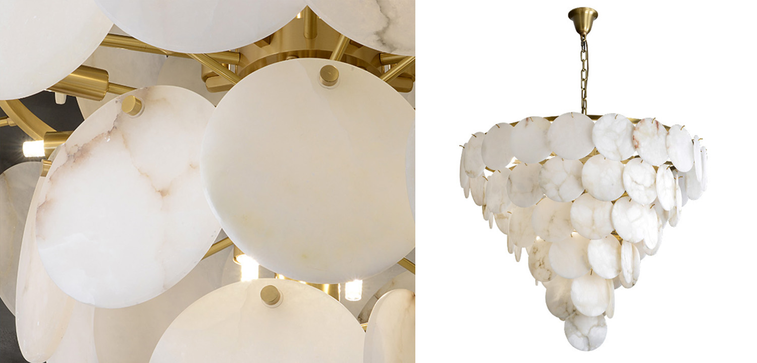 Люстра Letizia Marble Tiered Chandelier - фото