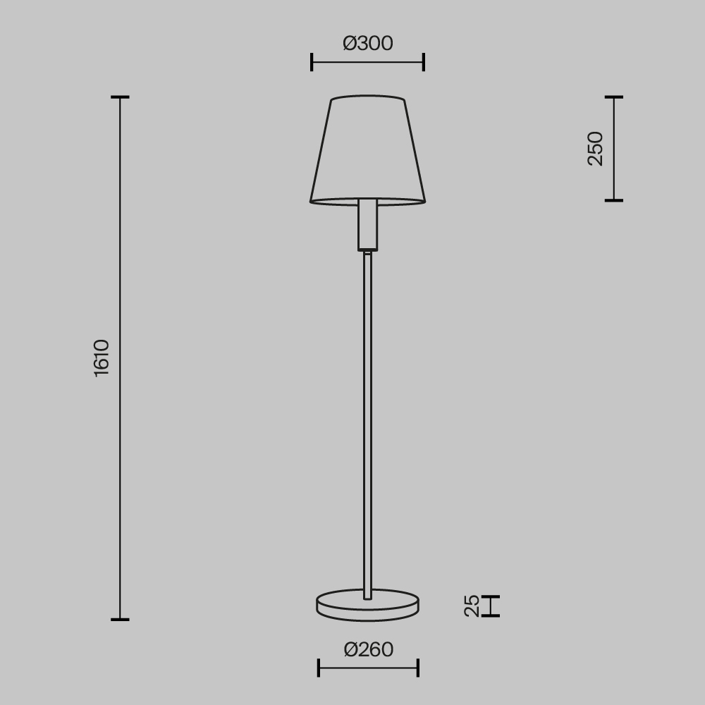 Напольный светильник Lira E27 в Сочи