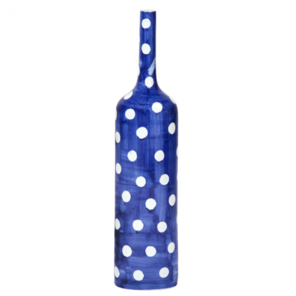 Ваза-бутылка blue & white ornament Point Bottle Синий Белый в Сочи | Loft Concept 