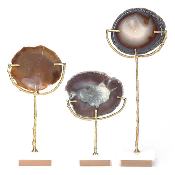 Декоративная статуэтка Stone Agate & Gold Золотой Коричневый в Сочи | Loft Concept 