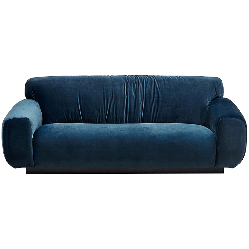 Диван Inesia Sofa blue Темно-синий Черный в Сочи | Loft Concept 