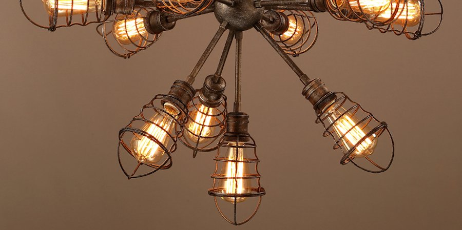 Люстра Loft Industrial Sputnik 13 Retro Люстра Loft Industrial Sputnik 13 Retro - Loft-Concept в Сочи