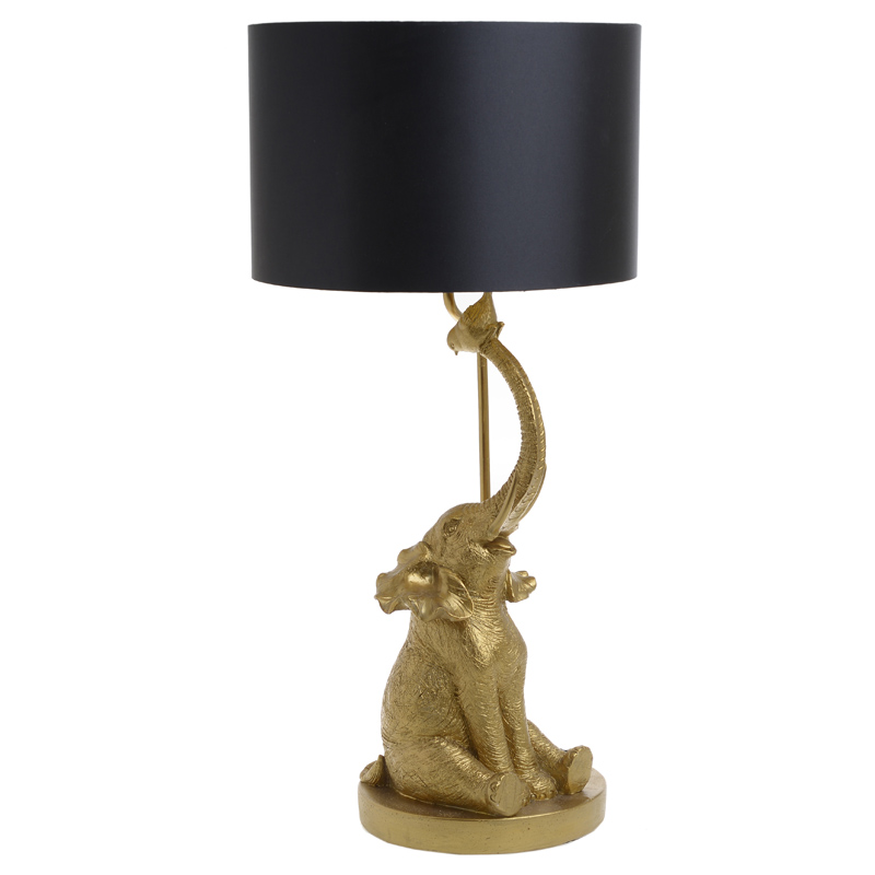 Настольная лампа Cheerful Elephant Table lamp Золотой Черный в Сочи | Loft Concept 