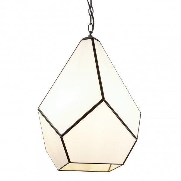 Люстра Geometry Glass Light Pendant Milk 4 Молочный в Сочи | Loft Concept 