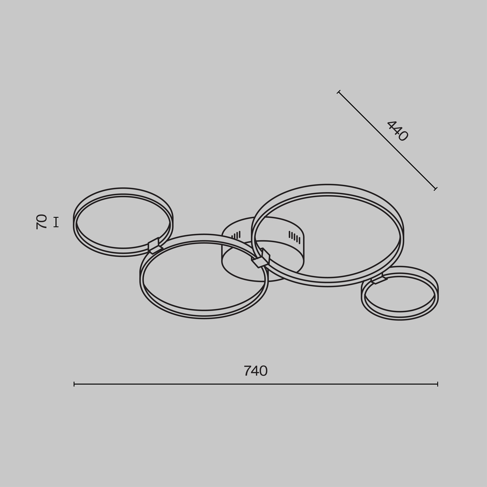 Потолочный светильник Olympia 3000-4000К 39Вт в Сочи