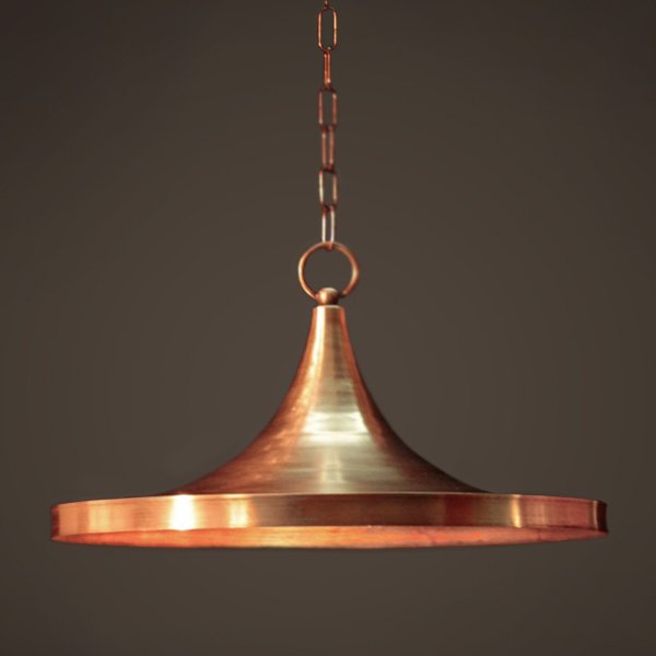 Подвесной светильник Copper Pendant Lamp Beat Light Wide Белый Медь Латунь в Сочи | Loft Concept 