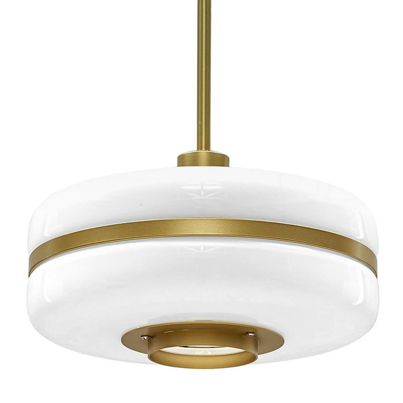 Подвесной светильник BERT FRANK Pendant Lamp Белый Белый Золотой в Сочи | Loft Concept 