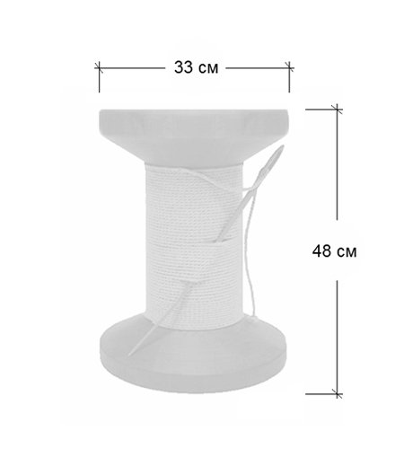 Дизайнерский табурет Thread Reel Wooden Stool в Сочи