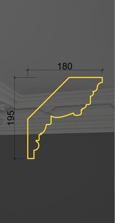 Карниз с орнаментом KO-22 в Сочи