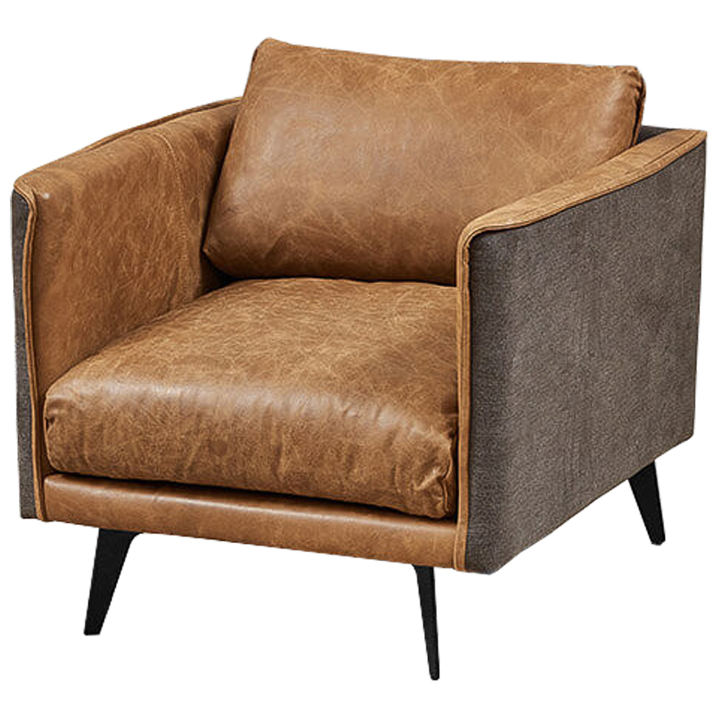 Кресло Caramel Leather & Textiles Armchair Карамель Серый в Сочи | Loft Concept 