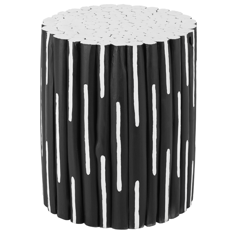 Приставной стол Table Licorice Sticks Black White Черно-белый в Сочи | Loft Concept 