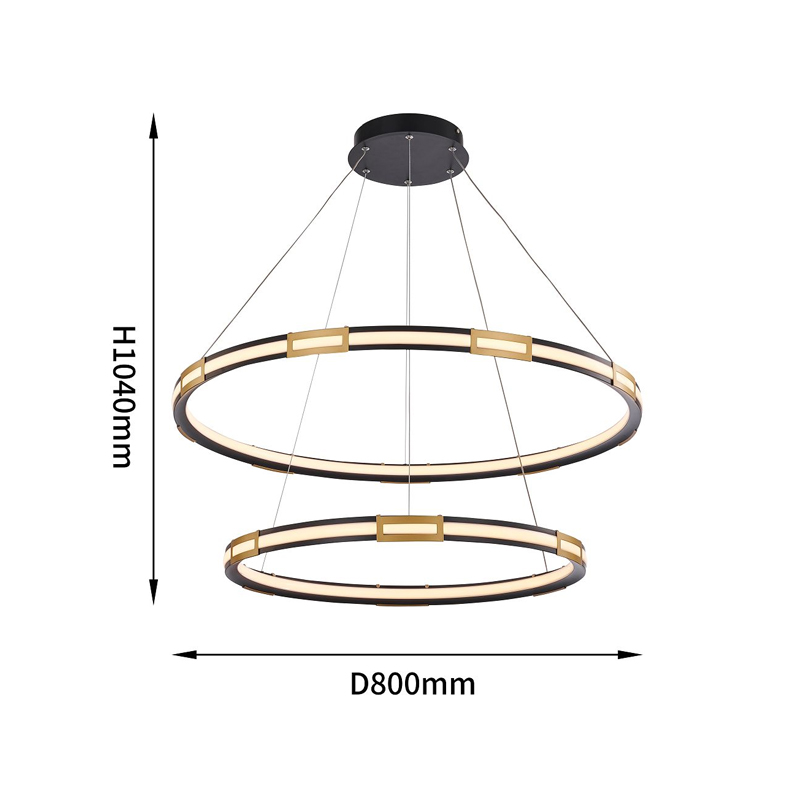 Двойная кольцевая светодиодная люстра Range в Сочи