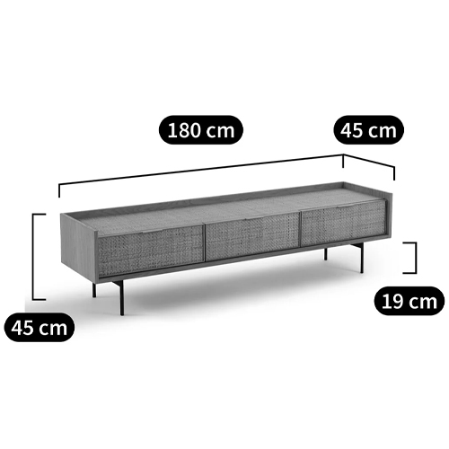 ТВ-тумба с плетеным декором Buckley Wicker TV Stand в Сочи