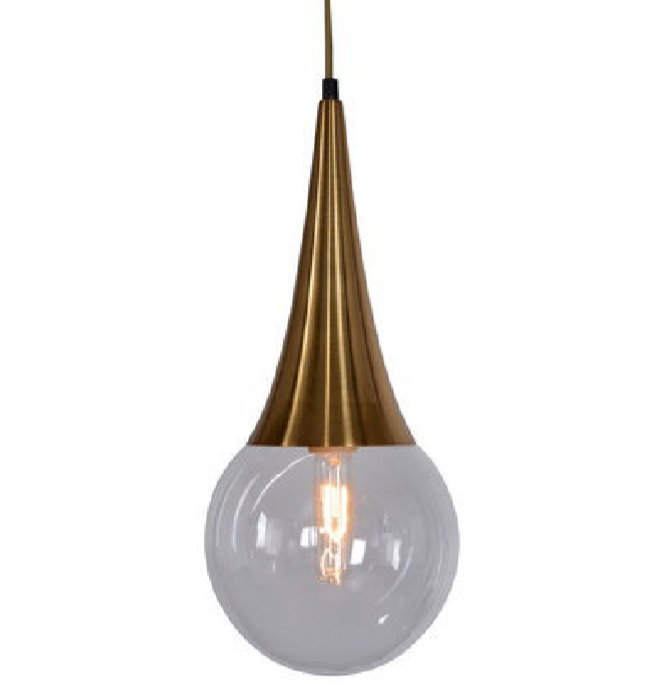 Подвесной светильник Drop Pendant lamp Латунь Античная полированная в Сочи | Loft Concept 