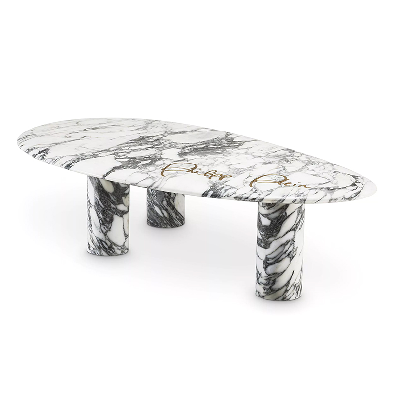 Кофейный стол Philipp Plein Coffee Table Forte Белый Белый Мрамор Bianco в Сочи | Loft Concept 