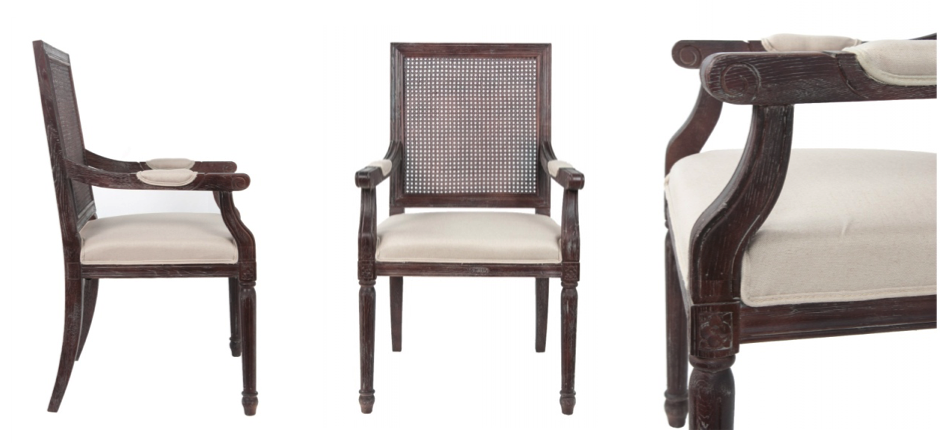 Стул French chairs Provence Garden Brown ArmChair Стул French chairs Provence Garden Brown ArmChair - Loft-Concept в Сочи