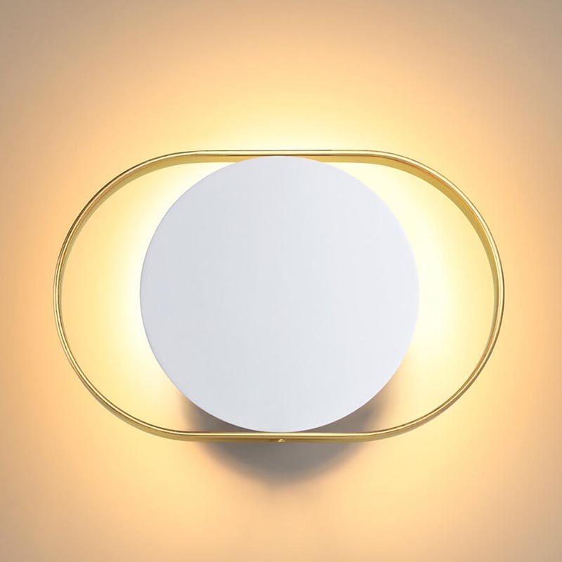 Бра Globo Ocular Sconce Oval White Золотой Белый в Сочи | Loft Concept 