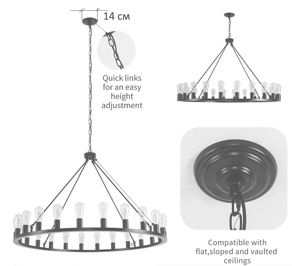 Люстра Camino Round Chandelier 18 Restoration Hardware  в Сочи