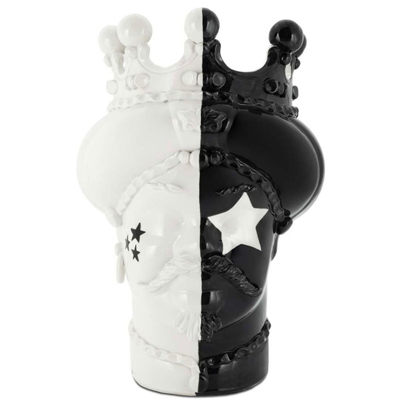 Ваза Vase Moro Man Star Black White Белый Черный в Сочи | Loft Concept 