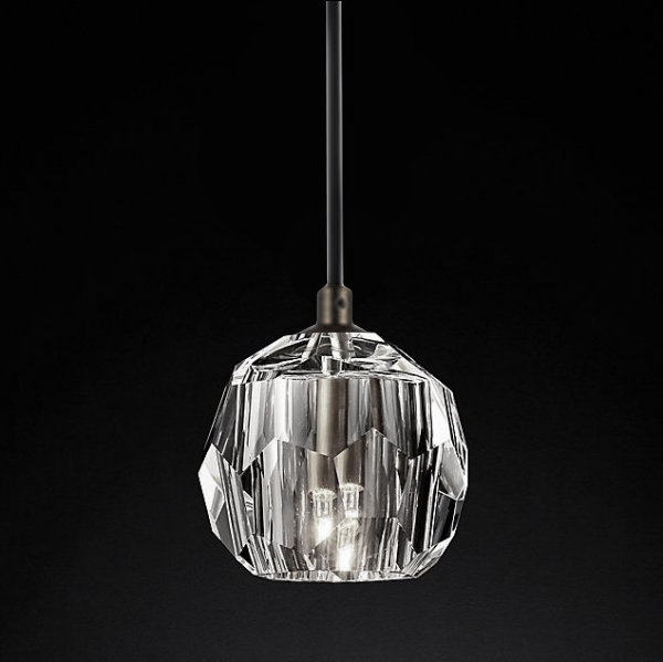 Подвесной светильник Boule De Cristal Single Rod Pendant Chrome Хром в Сочи | Loft Concept 