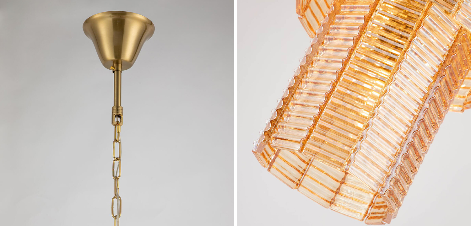 Люстра Branwen Amber Chandelier 41 - фото