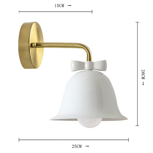 Бра Колокольчик Bell with Bow White Wall Lamp Белый в Сочи