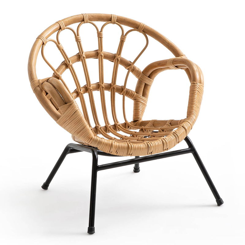 Кресло детское Wicker Baby Chair Бежевый Черный в Сочи | Loft Concept 