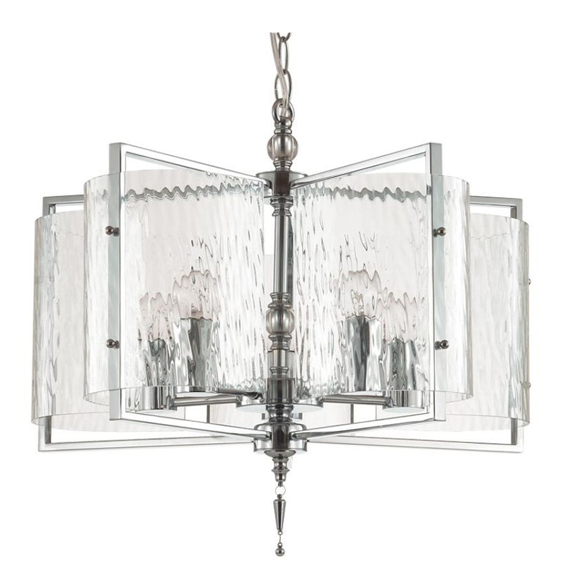 Люстра Karissa Chrome Chandelier 48 Хром Прозрачный (Transparent) в Сочи | Loft Concept 