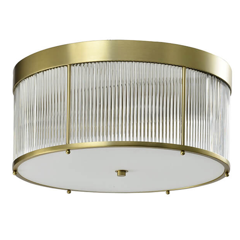 Потолочный светильник Caleb Brass Ceiling Lamp Латунь Прозрачный (Transparent) в Сочи | Loft Concept 