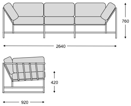 Диван Inheritance Sofa Olive Military Fabric в Сочи