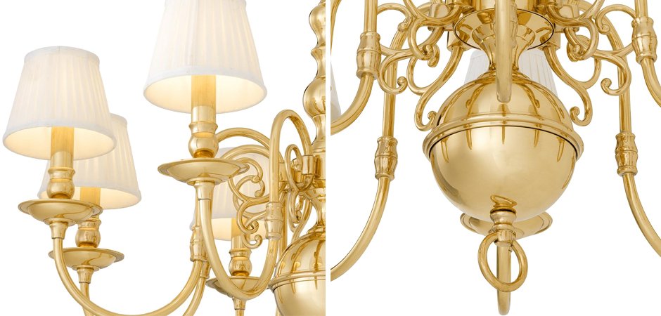 Люстра Eichholtz Chandelier Bourbon Brass - Loft-Concept в Сочи