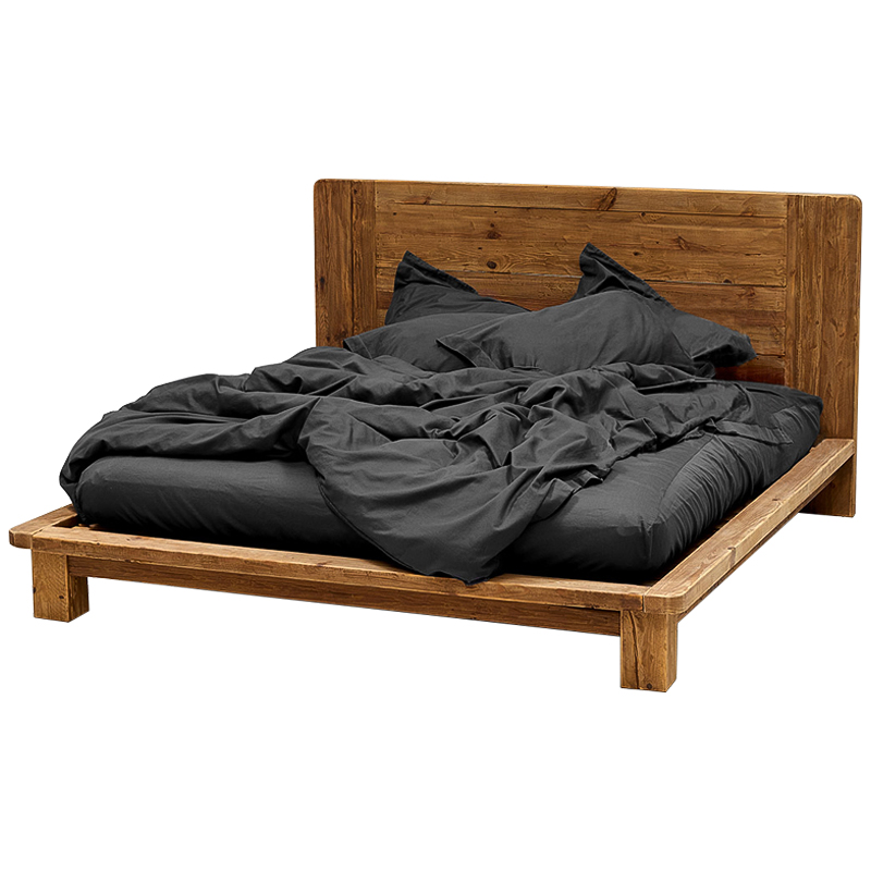 Кровать в стиле лофт из массива сосны Terence Bed Древесина Кровать в стиле лофт из массива сосны Terence Bed Древесина в Сочи | Loft Concept