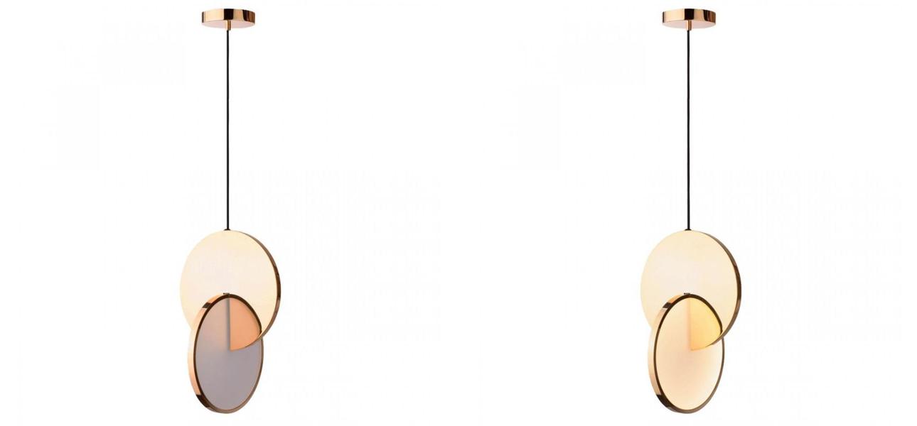 Подвесной светильник Eclipse Pendant Light Gold - фото №1