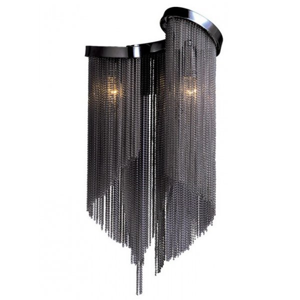 Бра Atlantis Chain Wall lamp Black Темный хром в Сочи | Loft Concept 