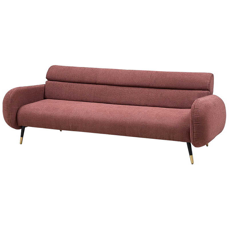 Диван Hebert Sofa Red L Красный Красный Черный Латунь в Сочи | Loft Concept 