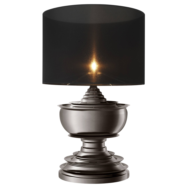 Настольная лампа Eichholtz Table Lamp Pagoda Black nickel Темный никель Черный в Сочи | Loft Concept 