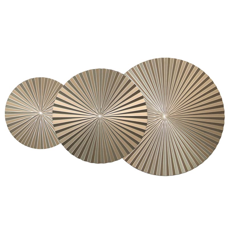 Арт-объект Apollo Champagne Wall Plaque Disc 3 Золотой Шампань в Сочи | Loft Concept 