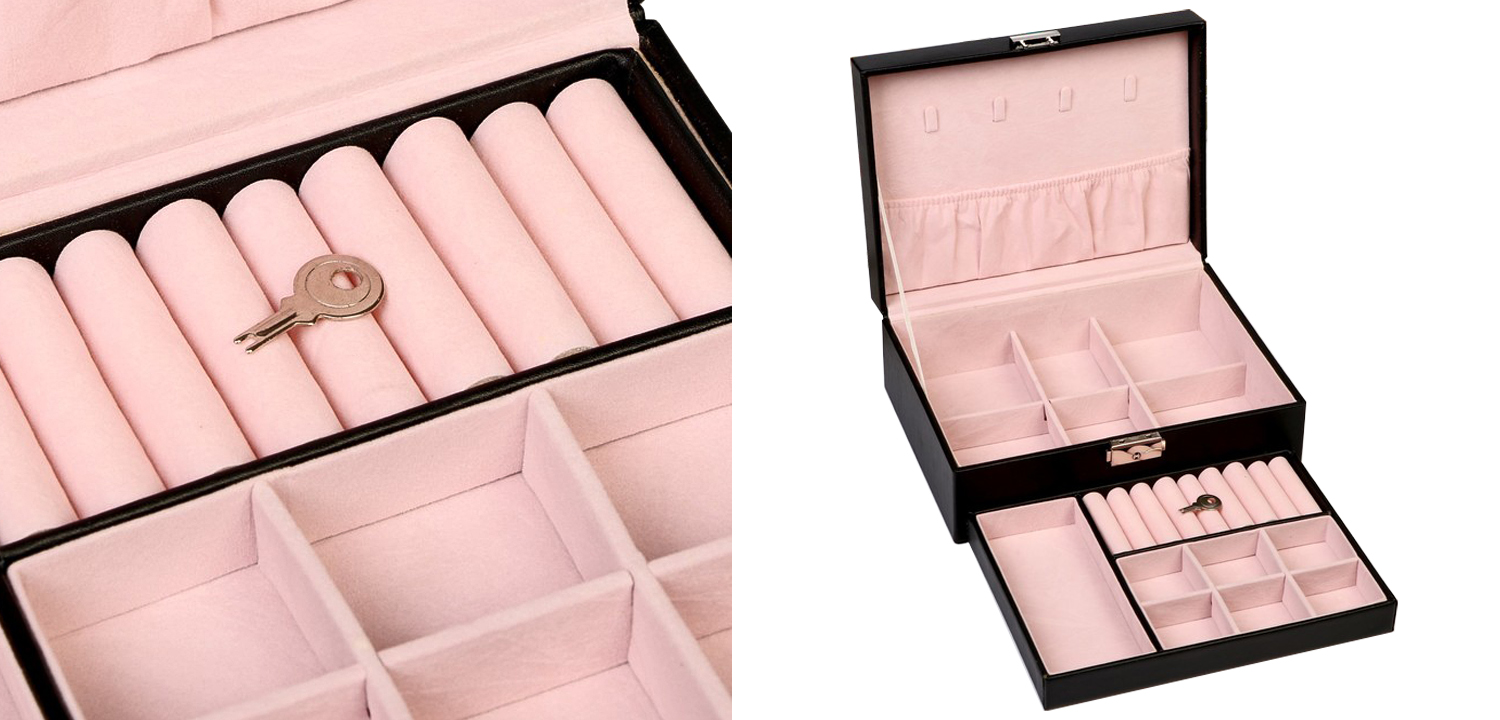 Шкатулка Brangwen Jewerly Organizer Box black - фото